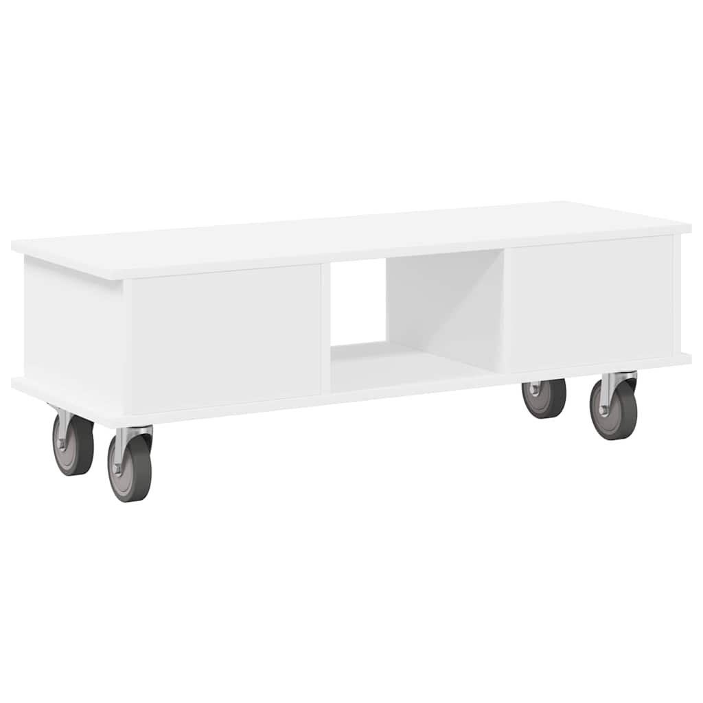 TV Stand White 100 x 35 x 35 cm Engineered Wood