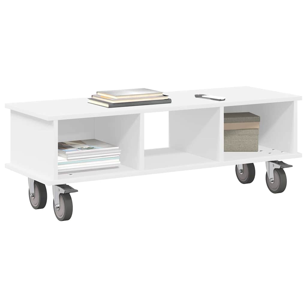 TV Stand White 100 x 35 x 35 cm Engineered Wood