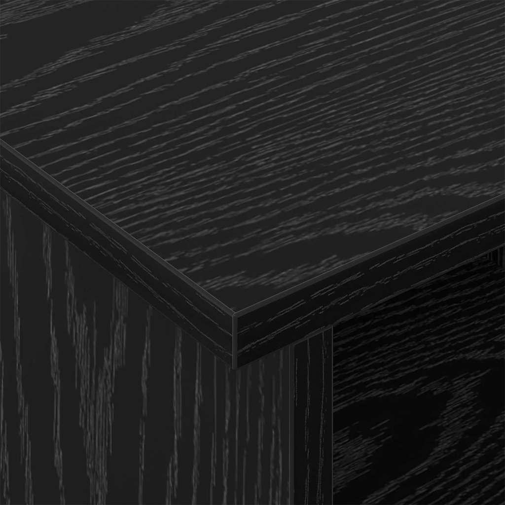 TV Stand 100 x 35 x 35 cm Black Oak Engineered Wood