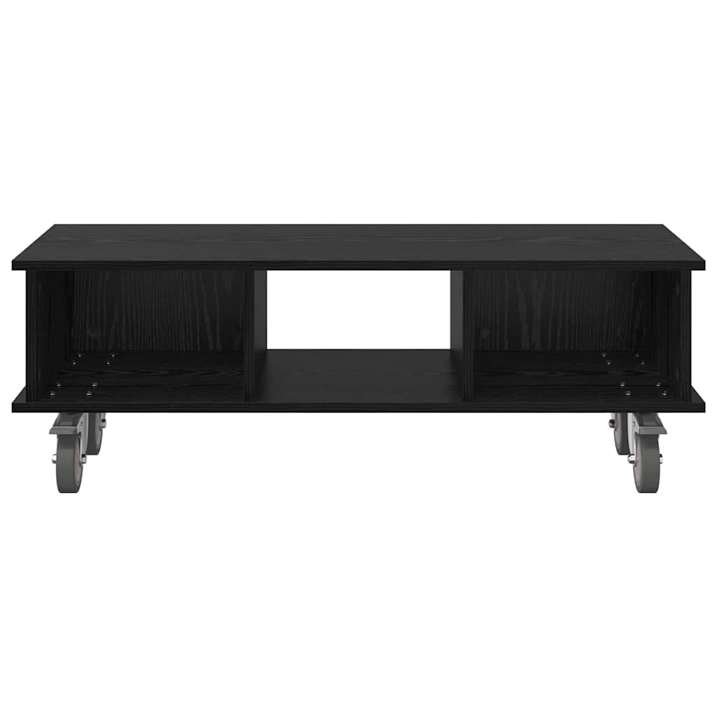 TV Stand 100 x 35 x 35 cm Black Oak Engineered Wood