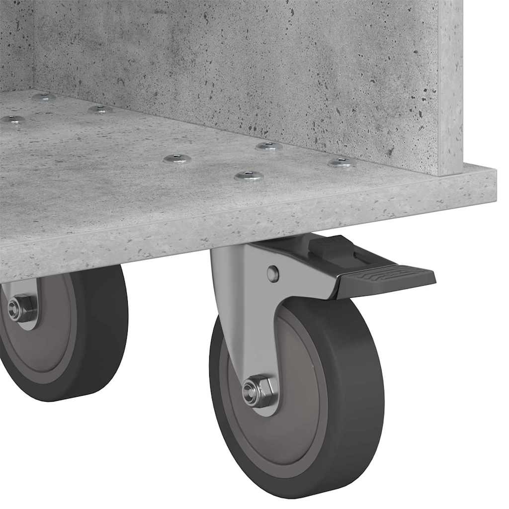 TV Stand Concrete Grey 100 x 35 x 35 cm Engineered Wood