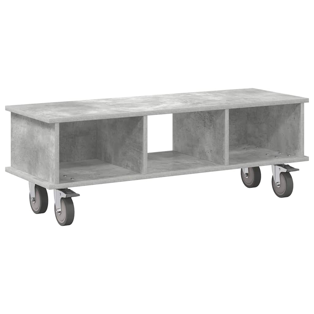 TV Stand 100 x 35 x 35 cm Concrete Grey Engineered Wood