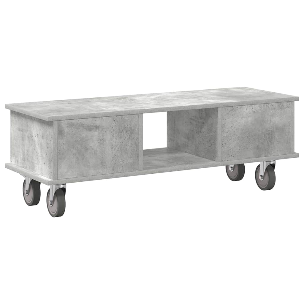 TV Stand Concrete Grey 100 x 35 x 35 cm Engineered Wood