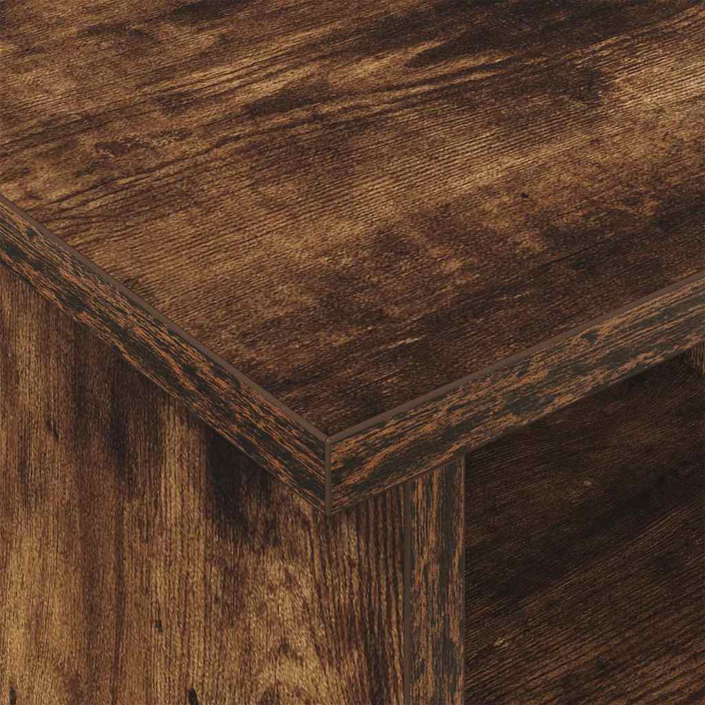 TV Stand Smoked Oak 100 x 35 x 35 cm Engineered Wood