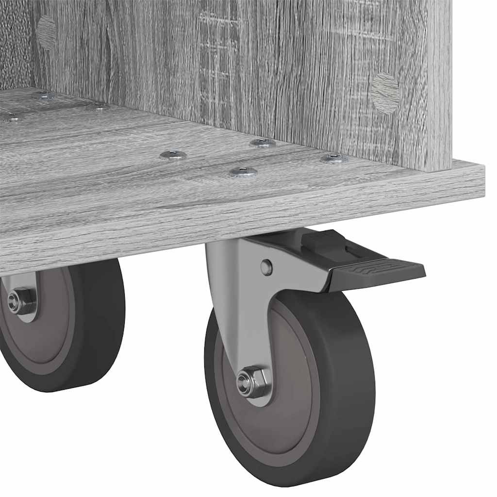 TV Stand 100 x 35 x 35 cm Grey Sonoma Engineered Wood