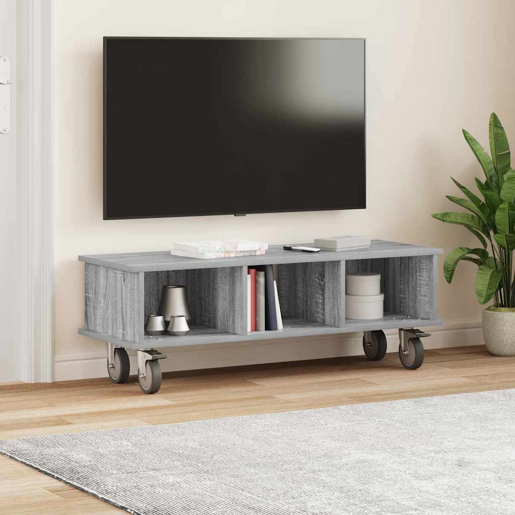 TV Stand 100 x 35 x 35 cm Grey Sonoma Engineered Wood