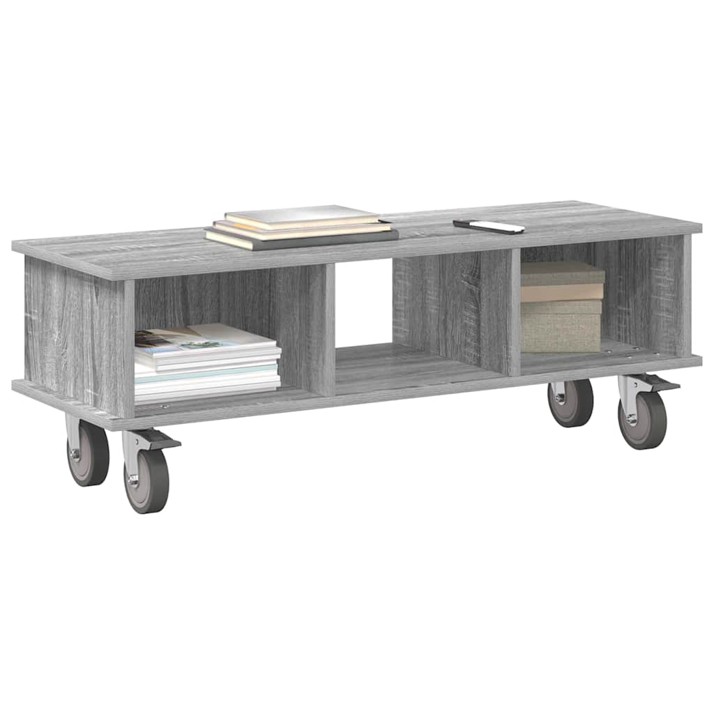 TV Stand Grey Sonoma 100 x 35 x 35 cm Engineered Wood
