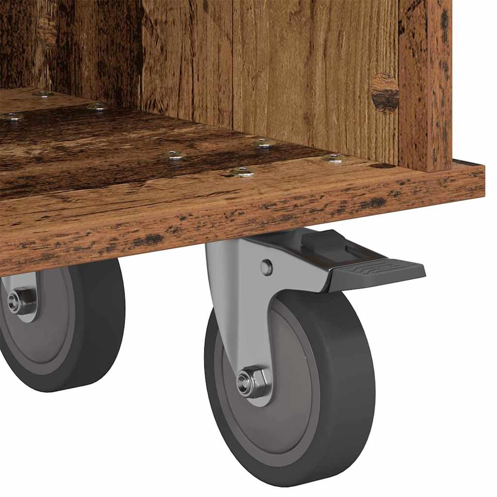 TV Stand Old Wood 100 x 35 x 35 cm Engineered Wood