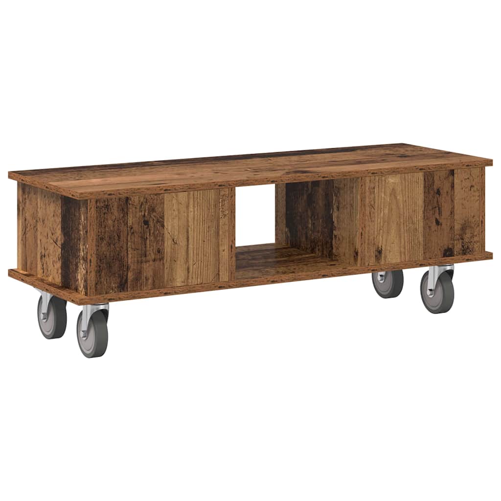 TV Stand Old Wood 100 x 35 x 35 cm Engineered Wood