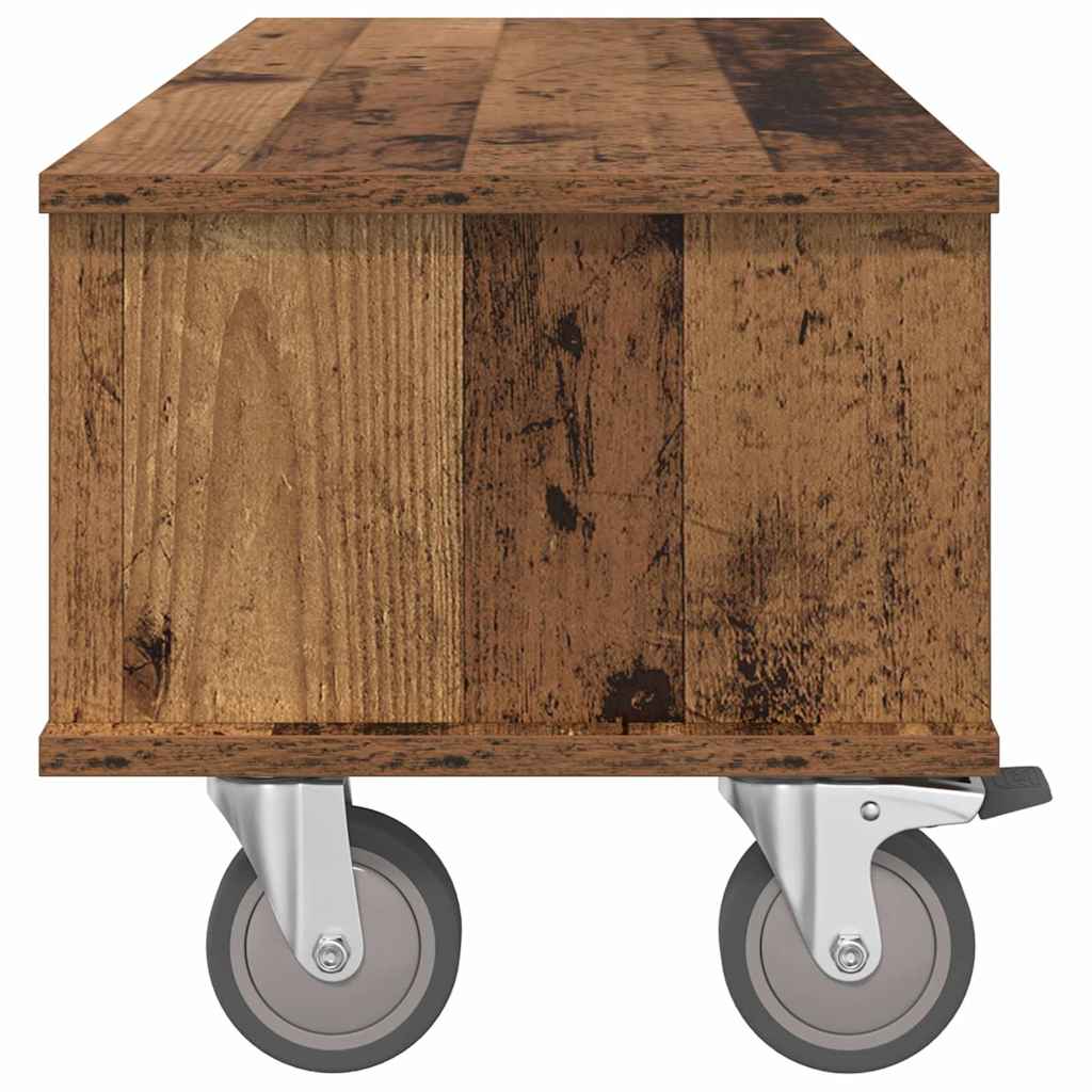 TV Stand Old Wood 100 x 35 x 35 cm Engineered Wood