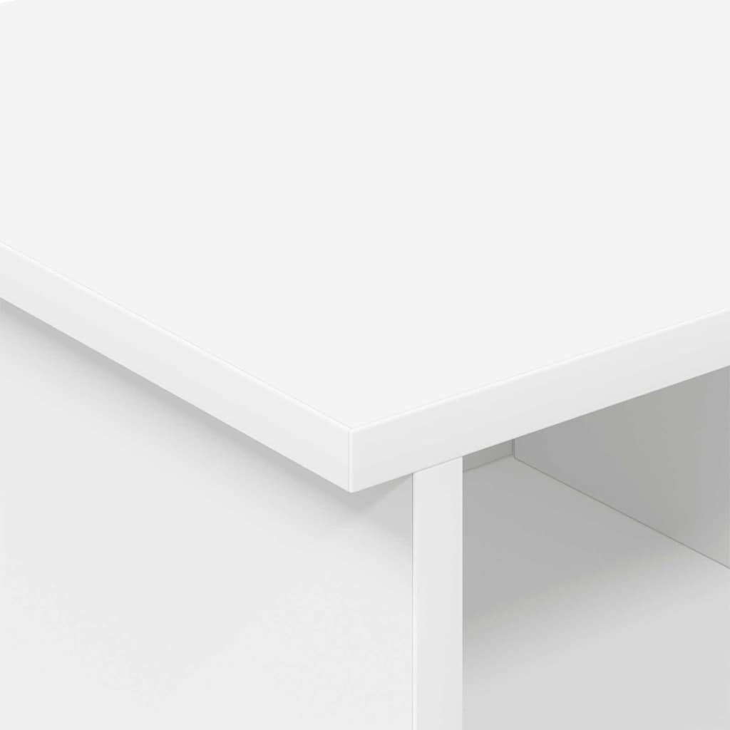 TV Stand 68.5 x 35 x 35 cm White Engineered Wood