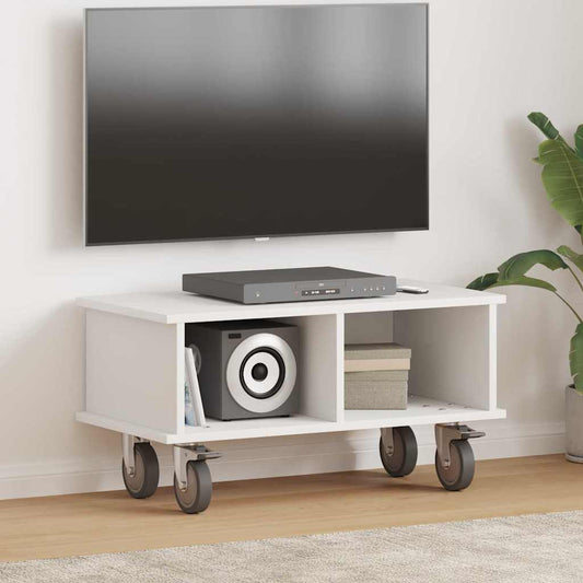 TV Stand White 68.5 x 35 x 35 cm Engineered Wood