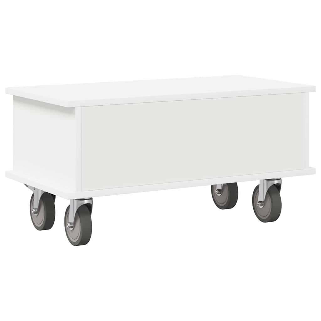 TV Stand 68.5 x 35 x 35 cm White Engineered Wood