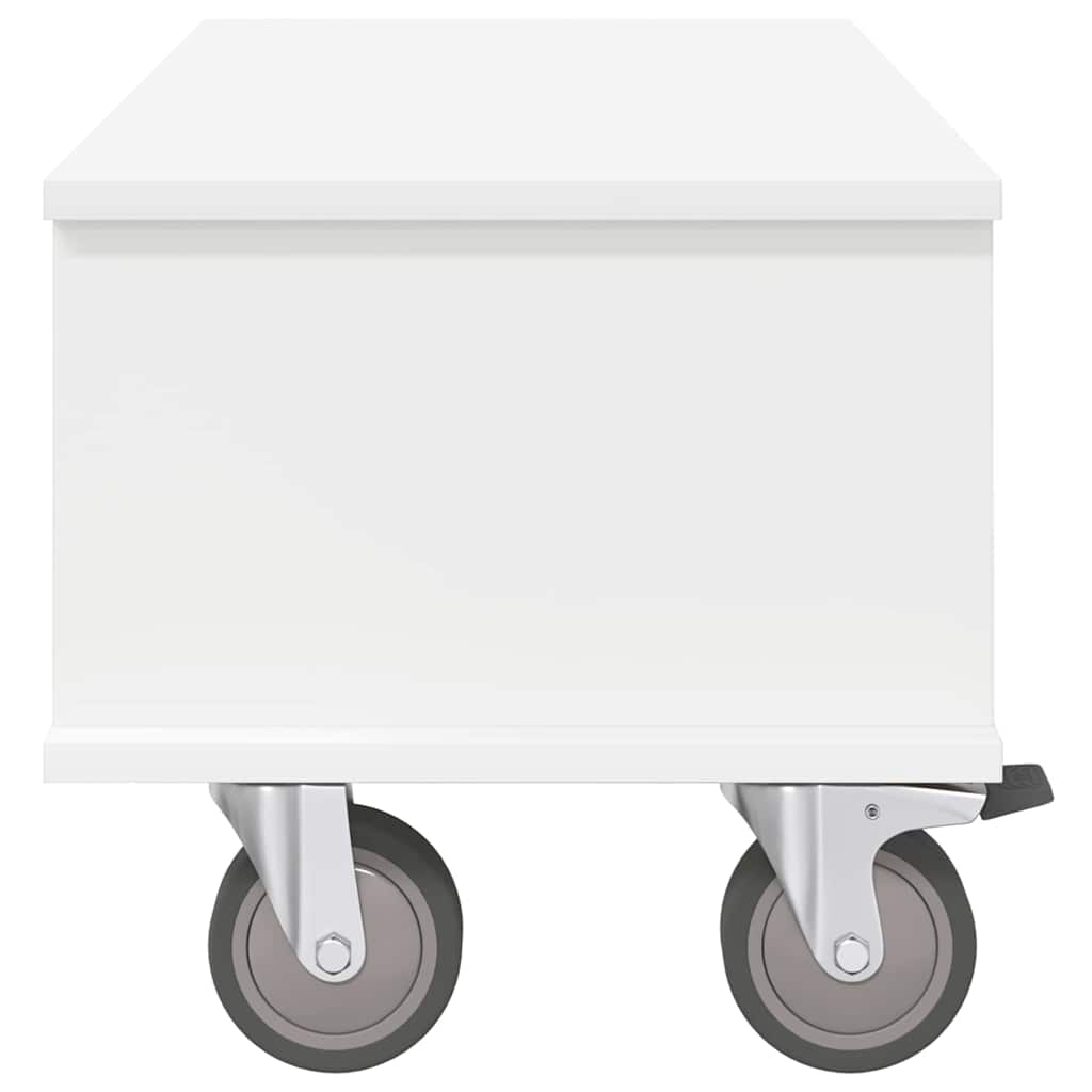 TV Stand 68.5 x 35 x 35 cm White Engineered Wood
