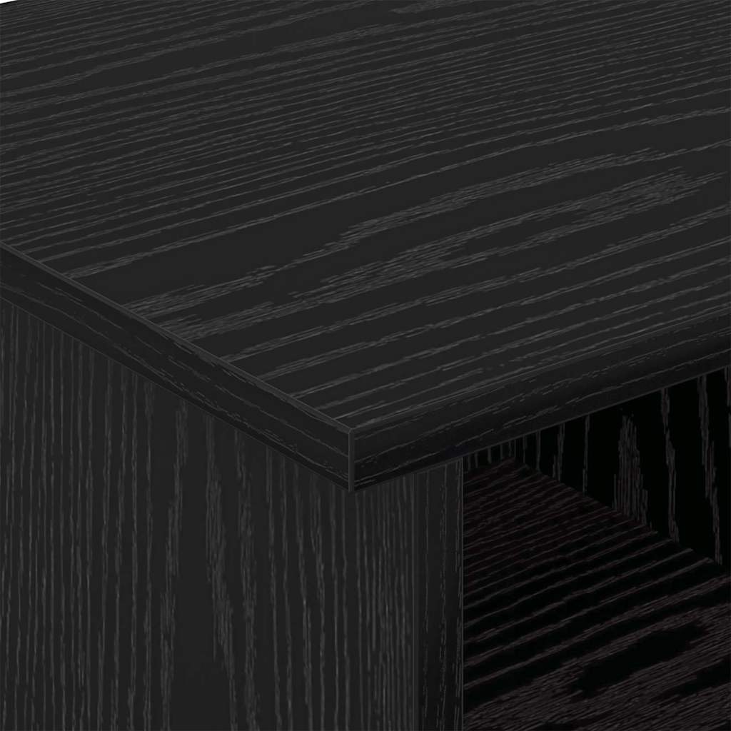 TV Stand 68.5 x 35 x 35 cm Black Oak Engineered Wood