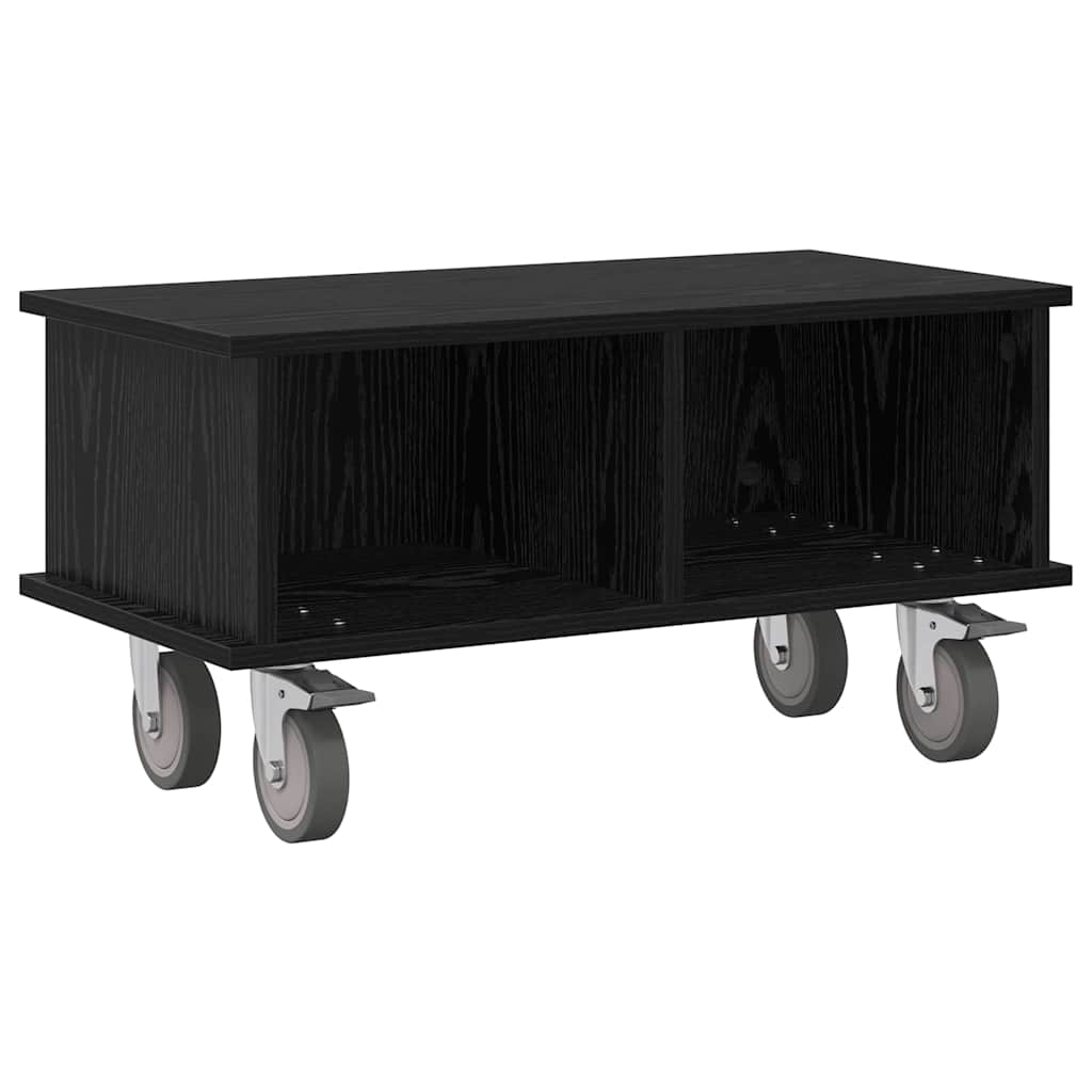 TV Stand 68.5 x 35 x 35 cm Black Oak Engineered Wood