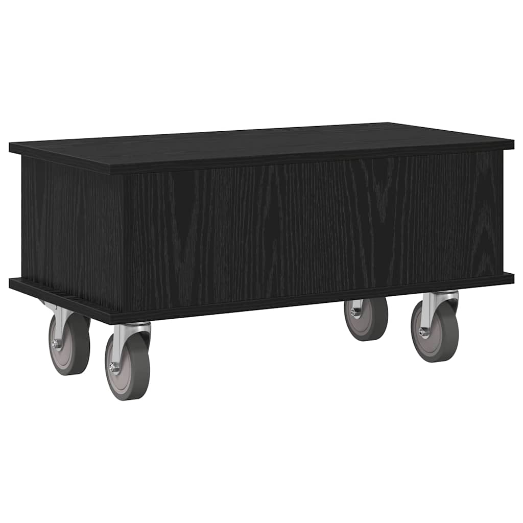 TV Stand 68.5 x 35 x 35 cm Black Oak Engineered Wood