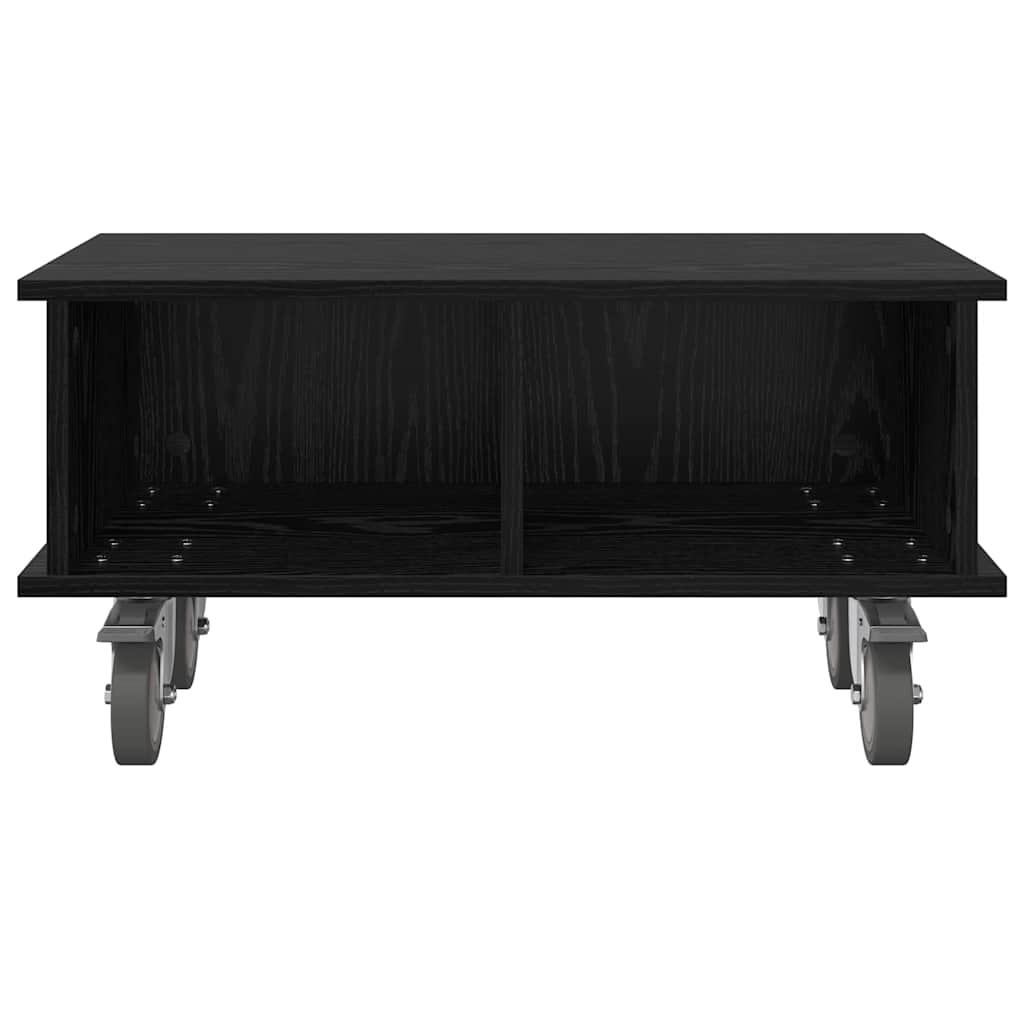 TV Stand 68.5 x 35 x 35 cm Black Oak Engineered Wood