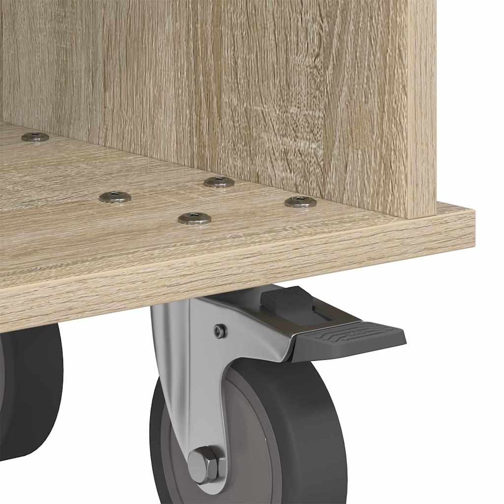 TV Stand 68.5 x 35 x 35 cm Sonoma Oak Engineered Wood