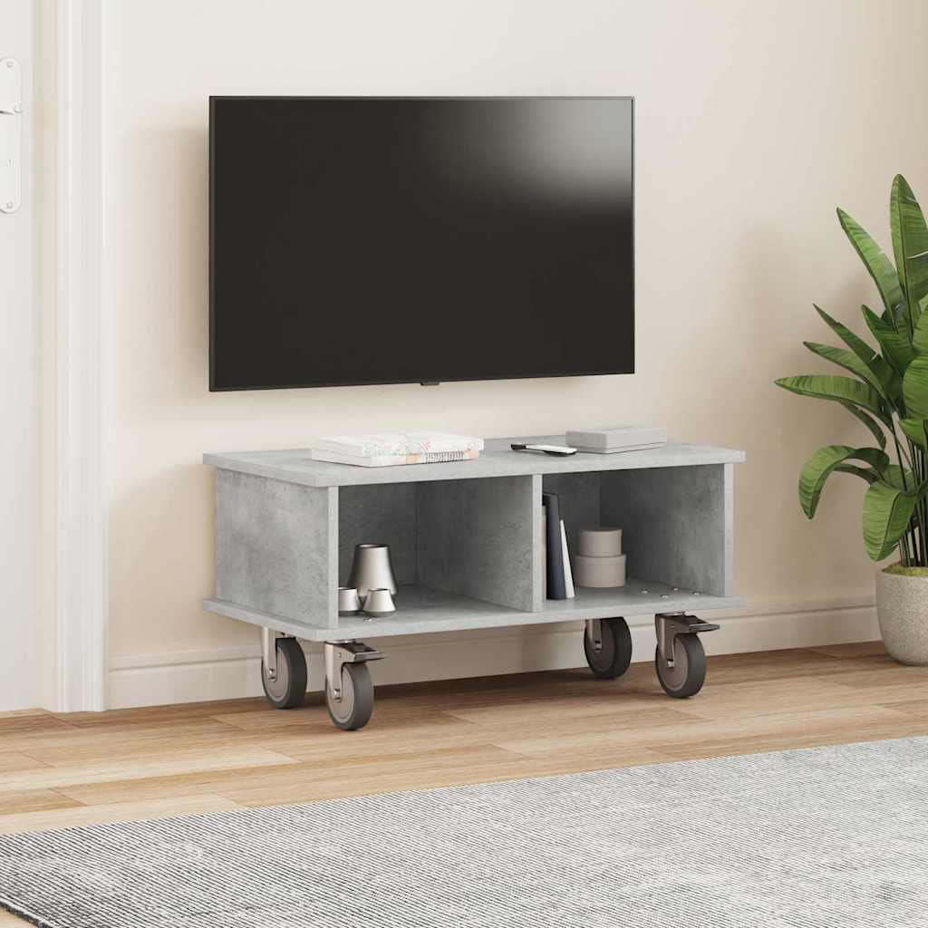 TV Stand Concrete Grey 68.5 x 35 x 35 cm Engineered Wood