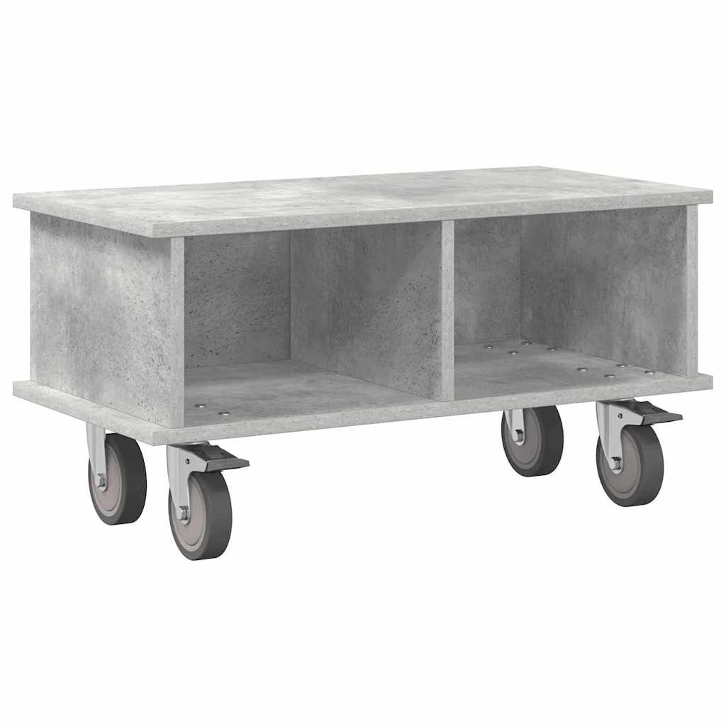 TV Stand 68.5 x 35 x 35 cm Concrete Grey Engineered Wood