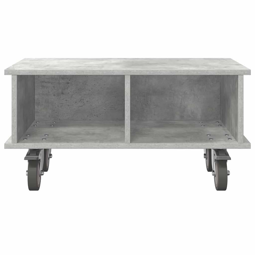 TV Stand 68.5 x 35 x 35 cm Concrete Grey Engineered Wood