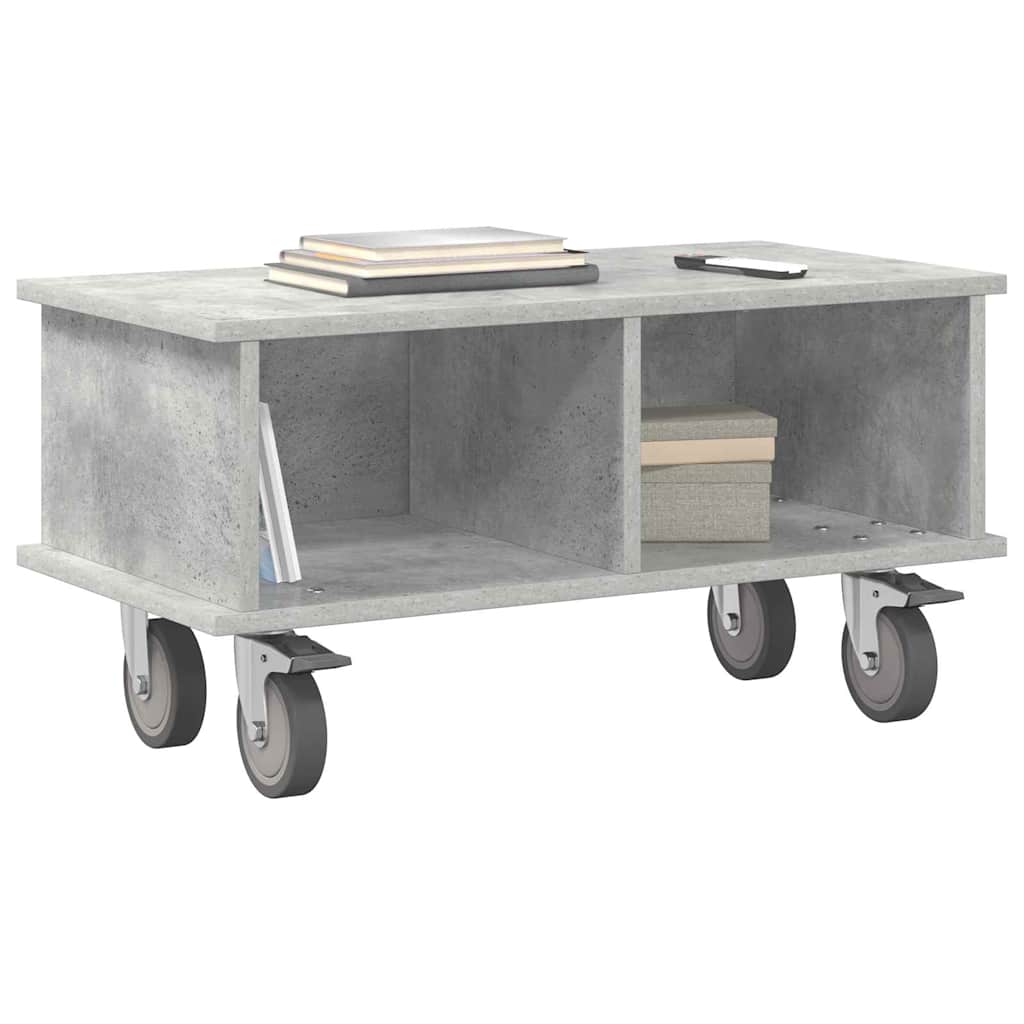 TV Stand 68.5 x 35 x 35 cm Concrete Grey Engineered Wood