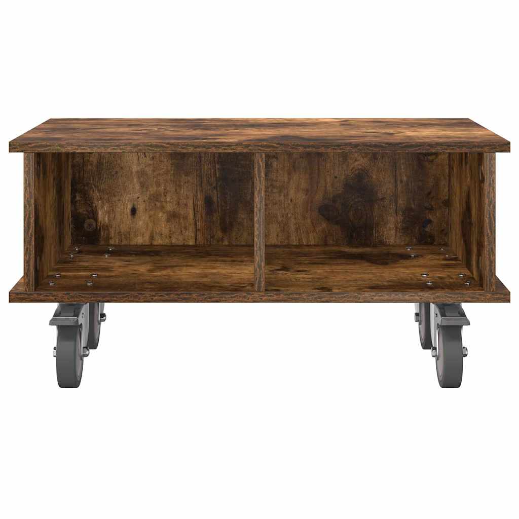 TV Stand 68.5 x 35 x 35 cm Smoked Oak Engineered Wood