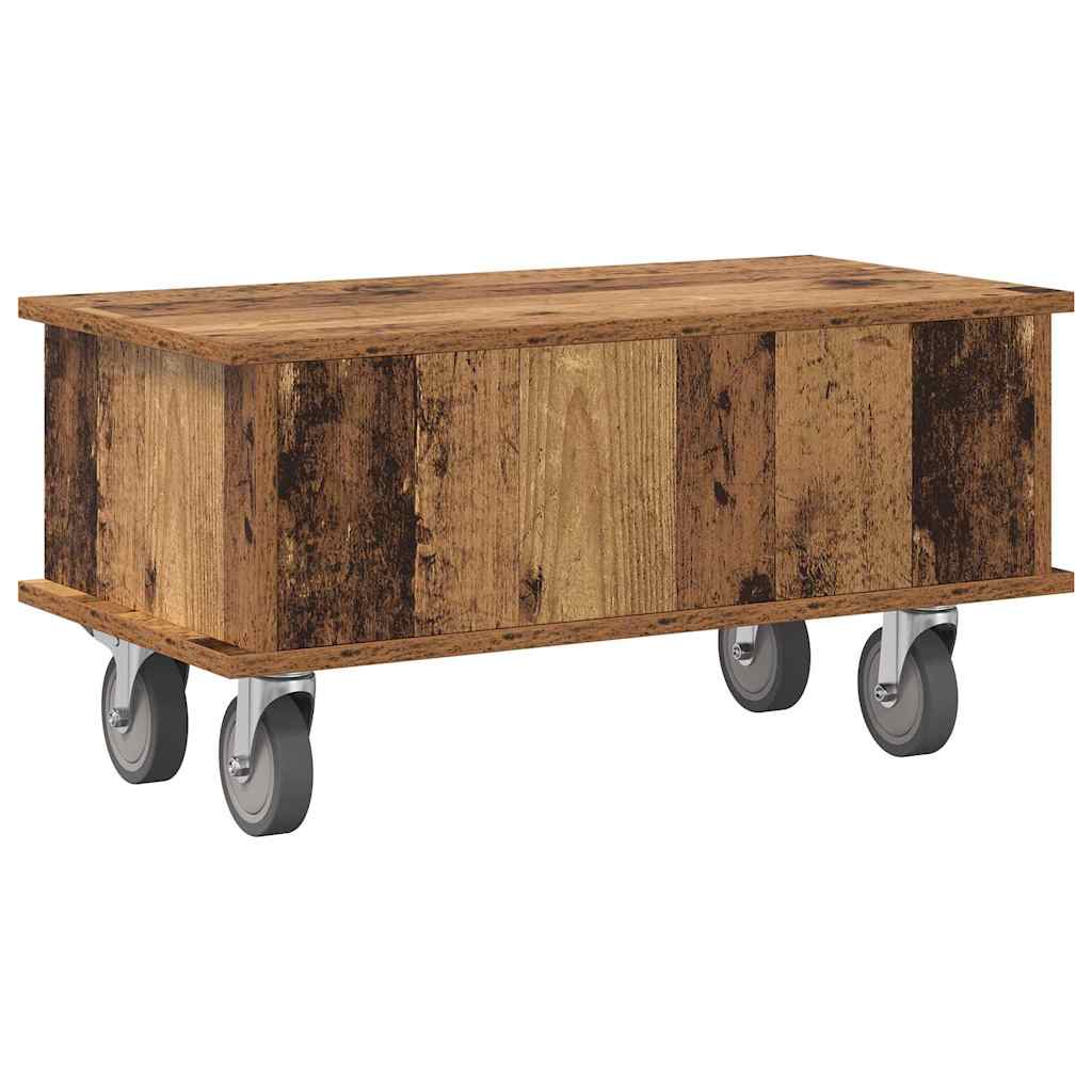 TV Stand Old Wood 68.5 x 35 x 35 cm Engineered Wood