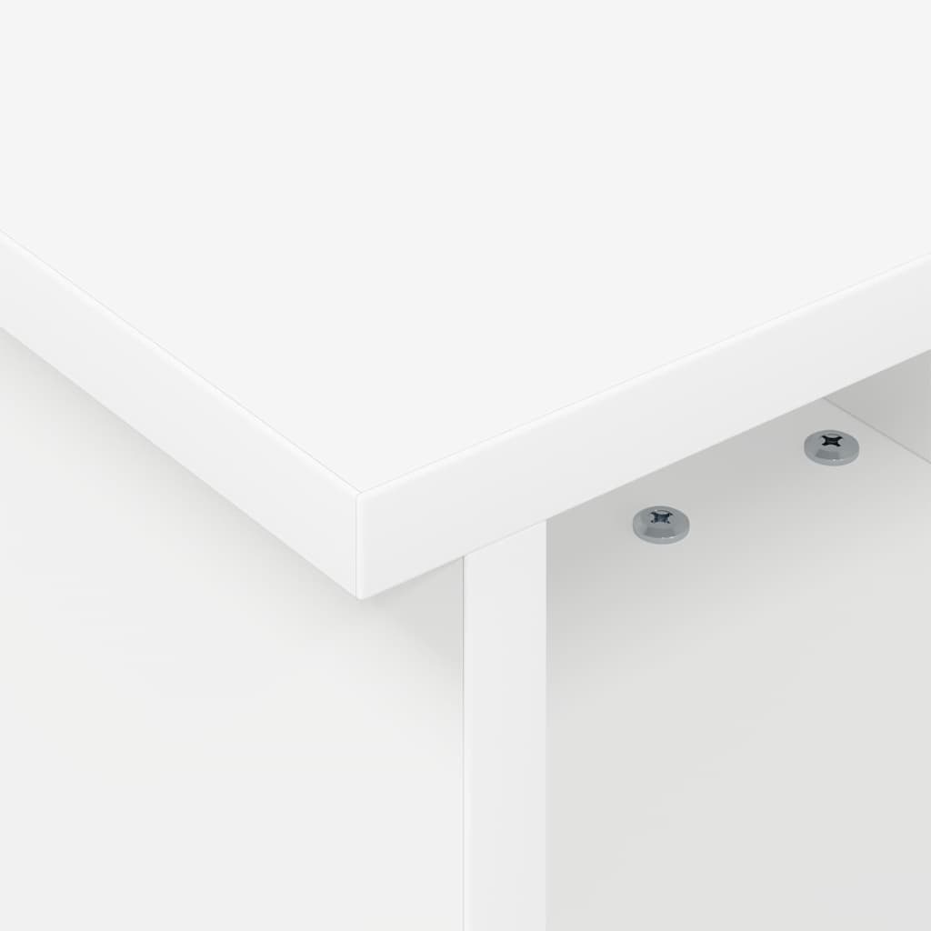 TV Stand 37 x 35 x 35 cm White Engineered Wood