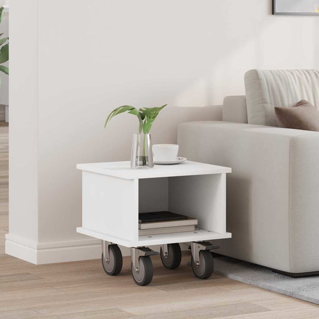 TV Stand 37 x 35 x 35 cm White Engineered Wood