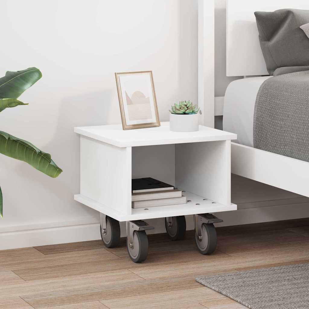 TV Stand 37 x 35 x 35 cm White Engineered Wood