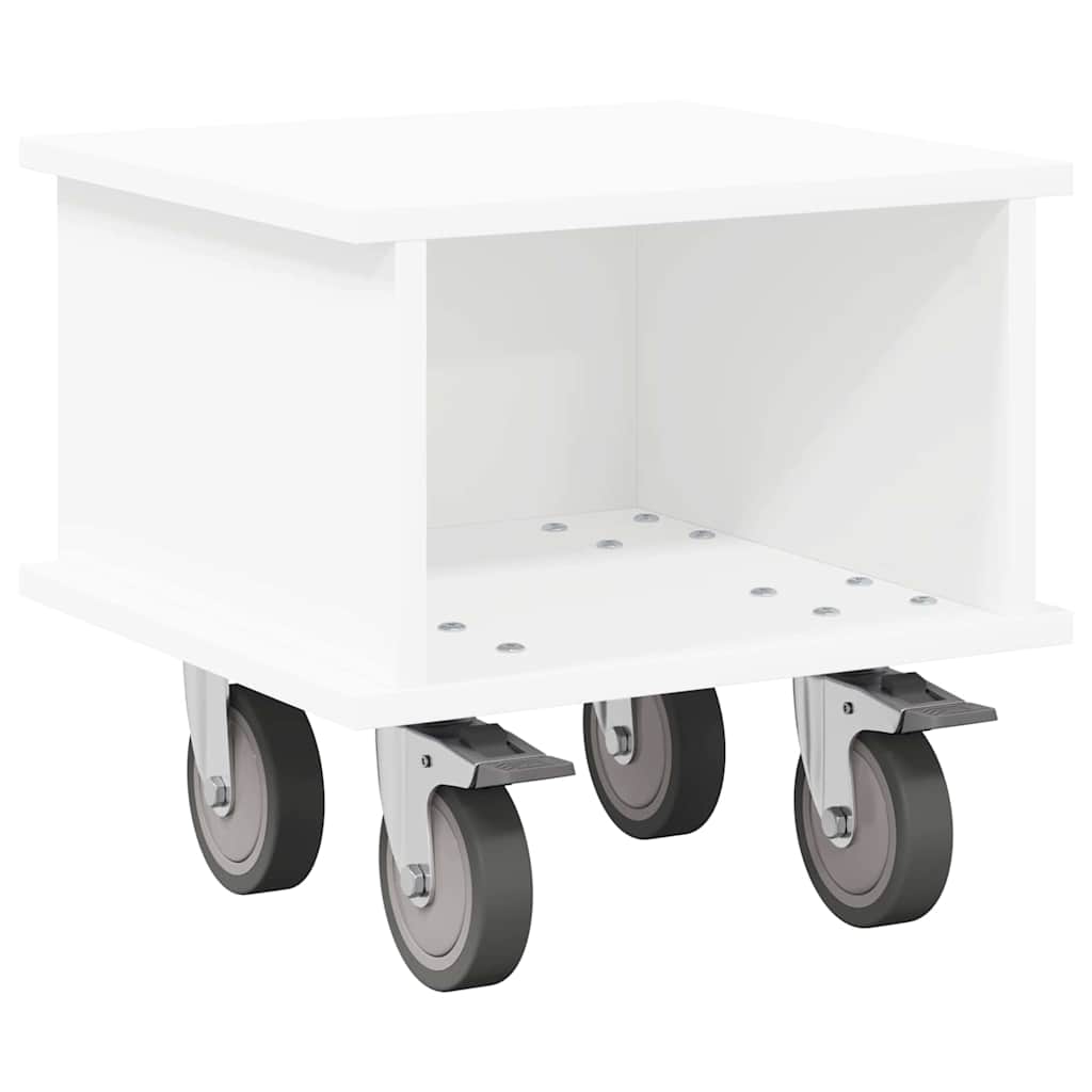 TV Stand 37 x 35 x 35 cm White Engineered Wood