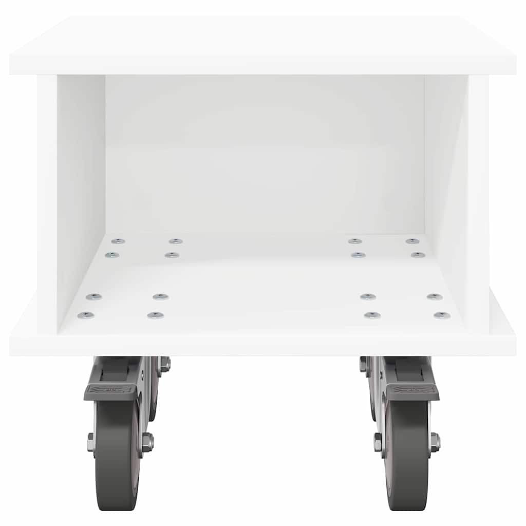 TV Stand 37 x 35 x 35 cm White Engineered Wood