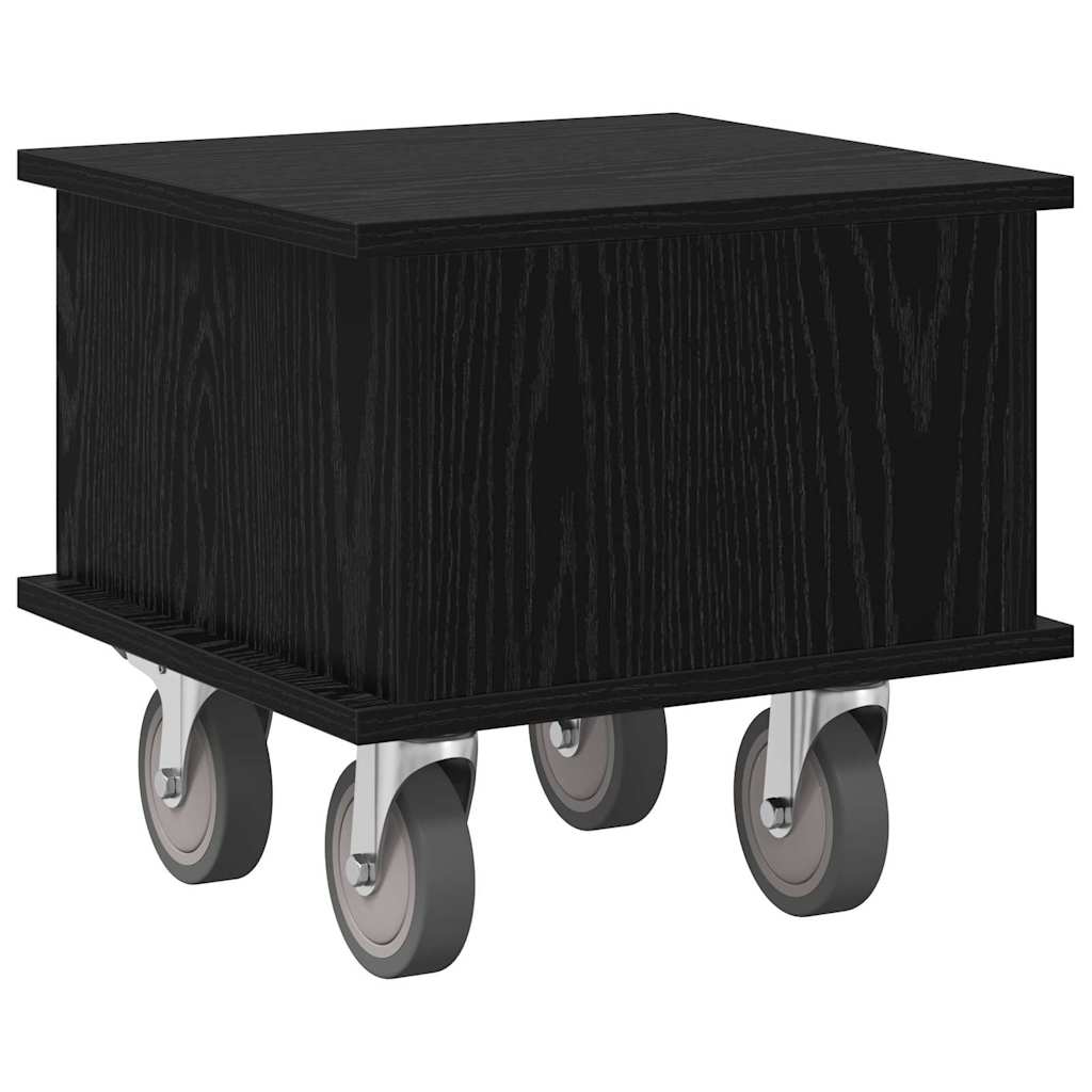 TV Stand 37 x 35 x 35 cm Black Oak Engineered Wood