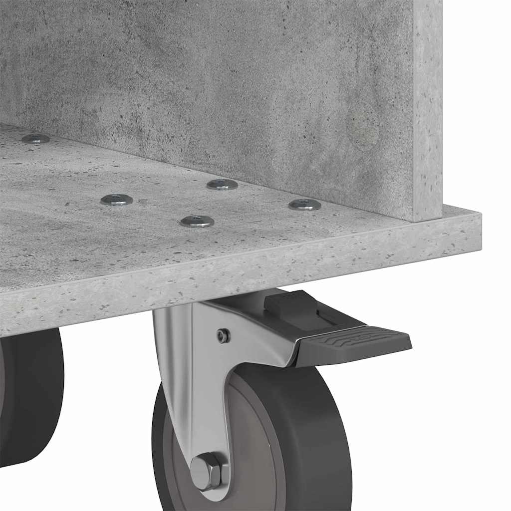TV Stand 37 x 35 x 35 cm Concrete Grey Engineered Wood