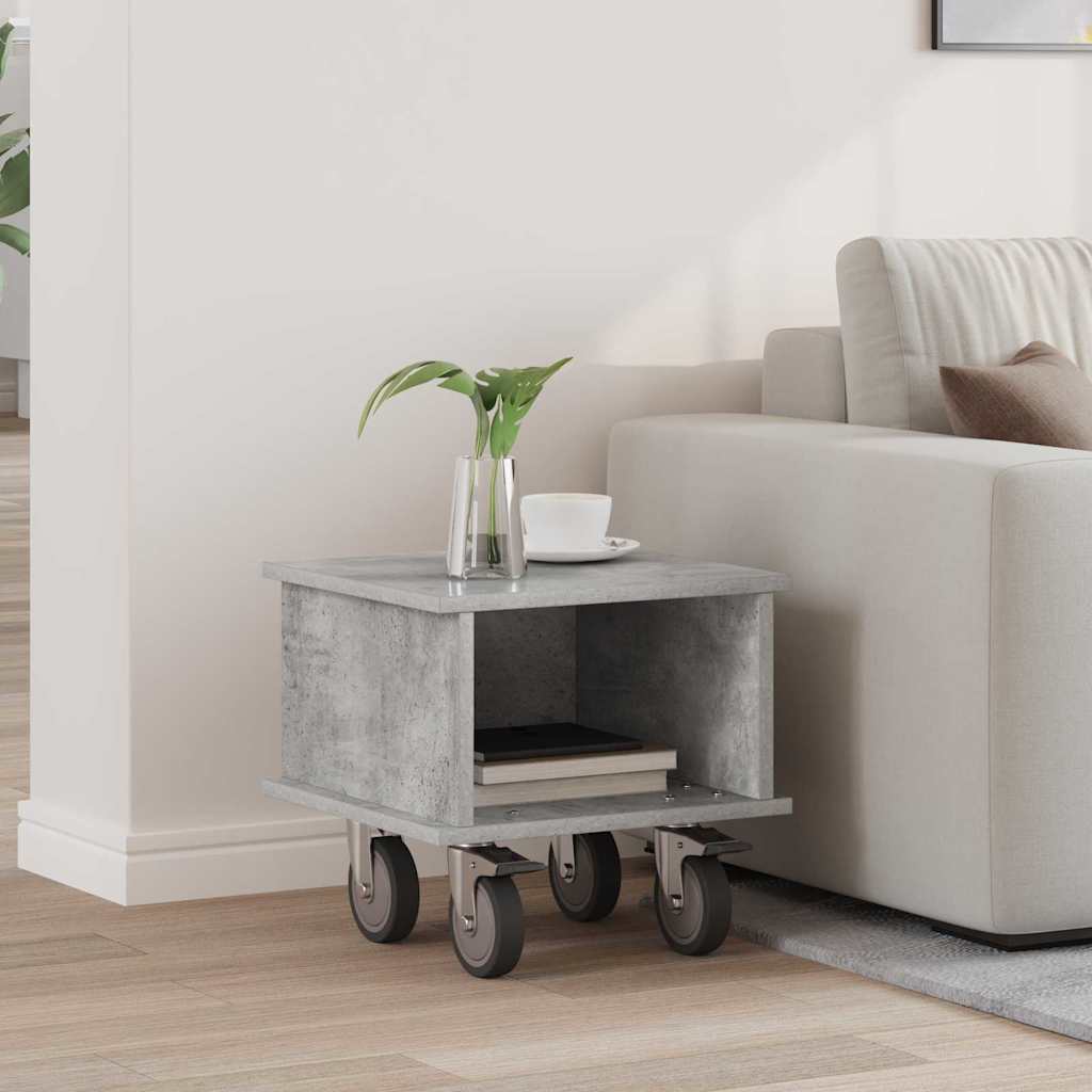 TV Stand 37 x 35 x 35 cm Concrete Grey Engineered Wood