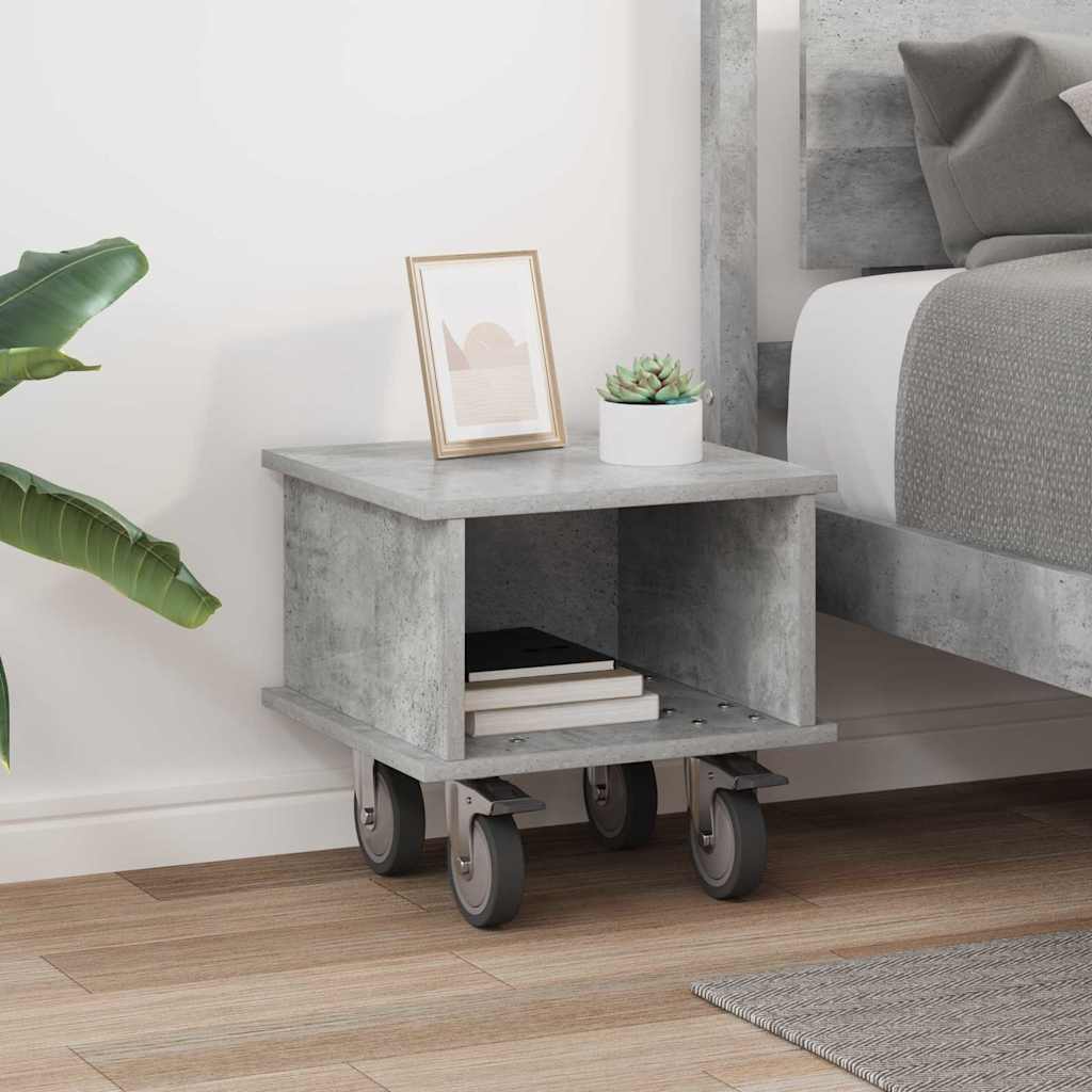 TV Stand 37 x 35 x 35 cm Concrete Grey Engineered Wood