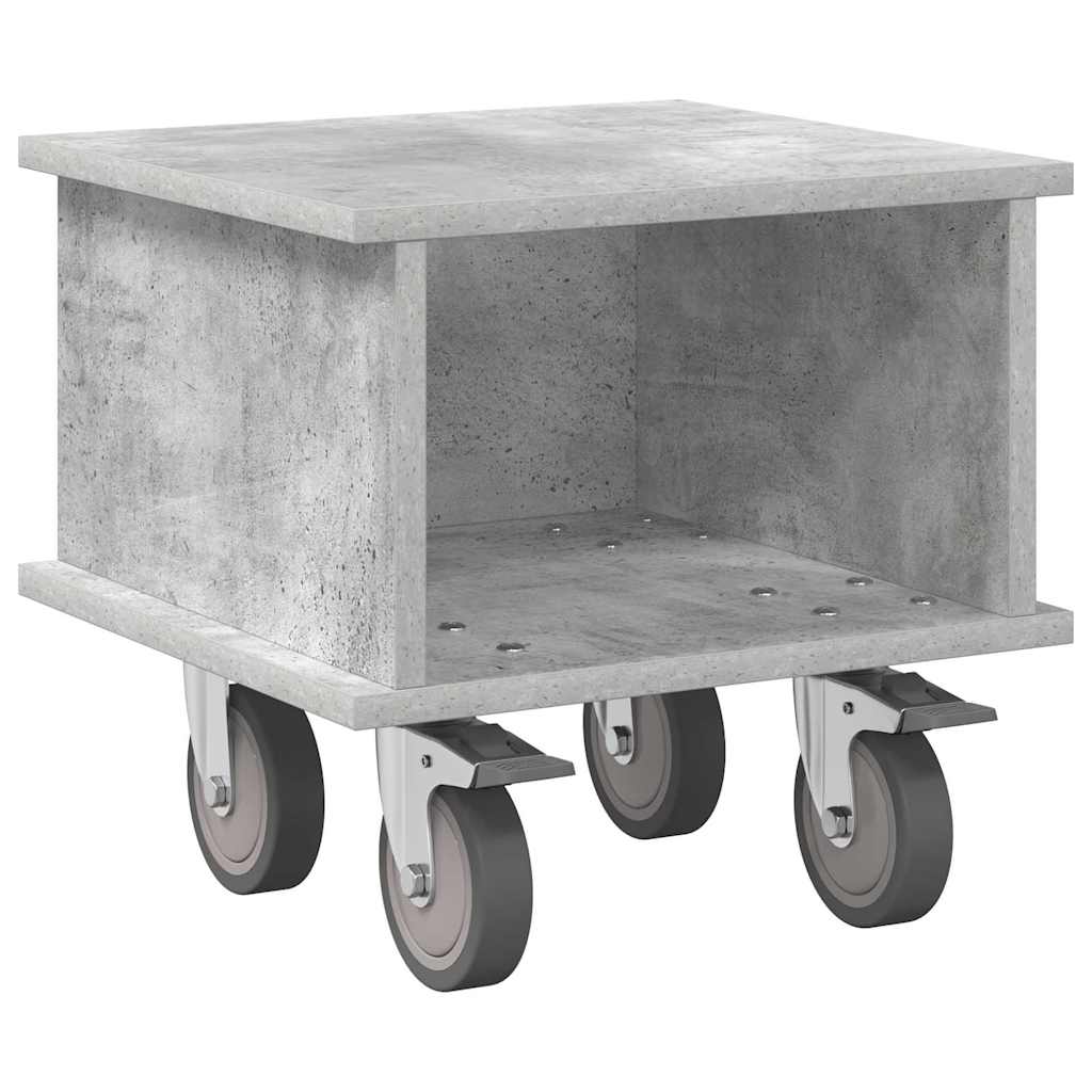 TV Stand 37 x 35 x 35 cm Concrete Grey Engineered Wood