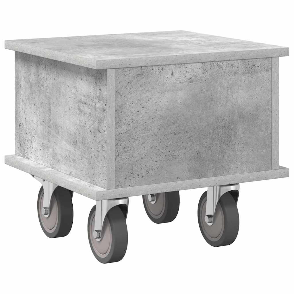 TV Stand 37 x 35 x 35 cm Concrete Grey Engineered Wood