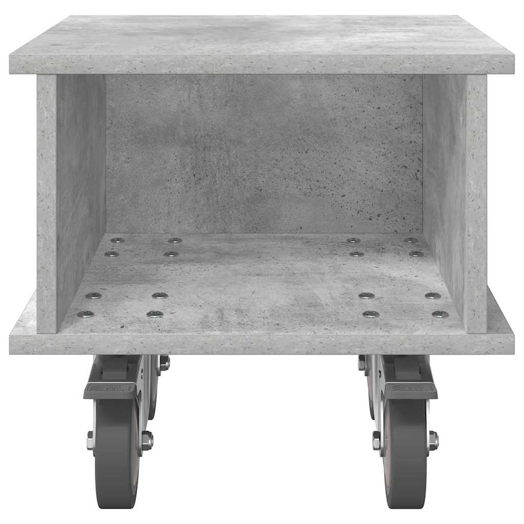 TV Stand 37 x 35 x 35 cm Concrete Grey Engineered Wood