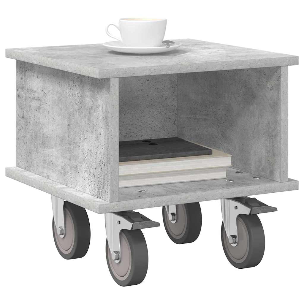 TV Stand 37 x 35 x 35 cm Concrete Grey Engineered Wood