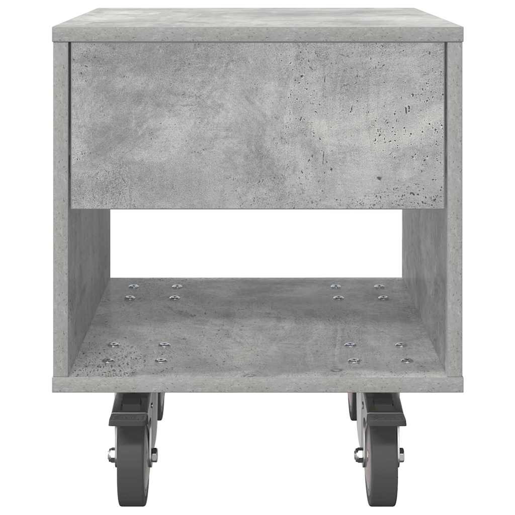 Bedside Table 2 pcs Concrete Grey 40.5 x 40 x 48 cm