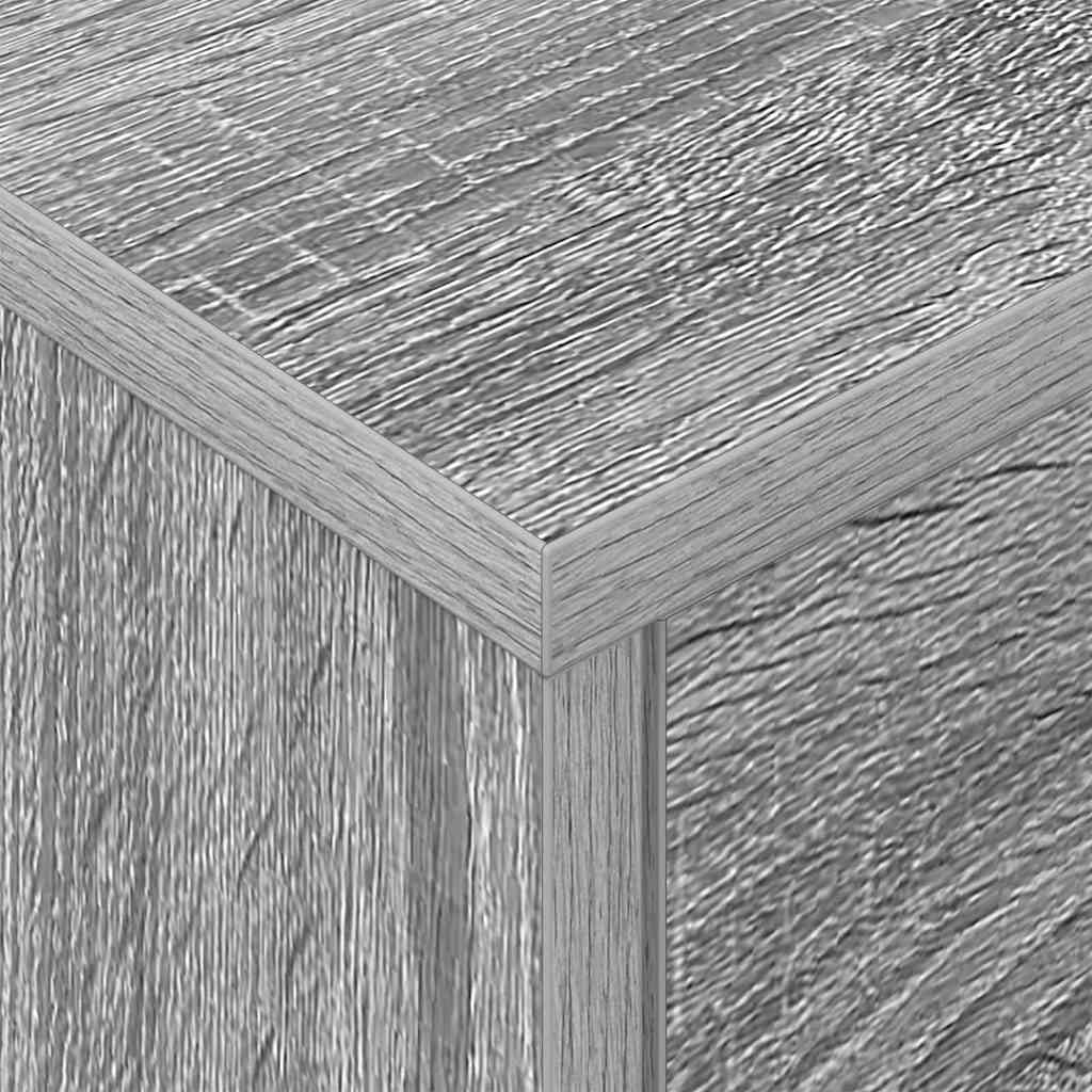Bedside Table Grey Sonoma 40.5 x 40 x 48 cm Engineered Wood