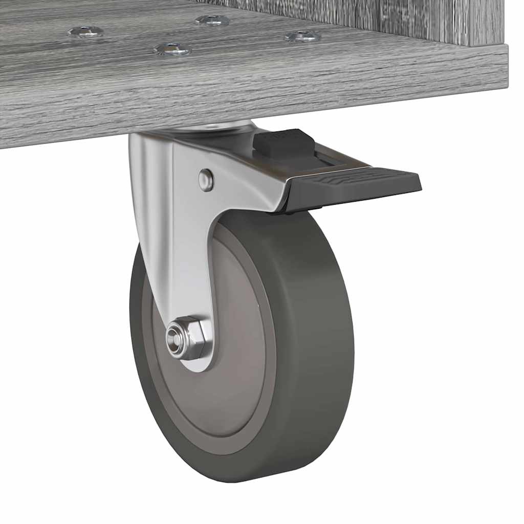Bedside Table Grey Sonoma 40.5 x 40 x 48 cm Engineered Wood