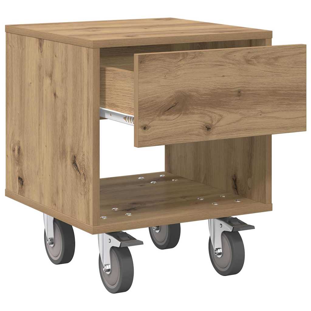Bedside Table Artisan Oak 40.5 x 40 x 48 cm Engineered Wood