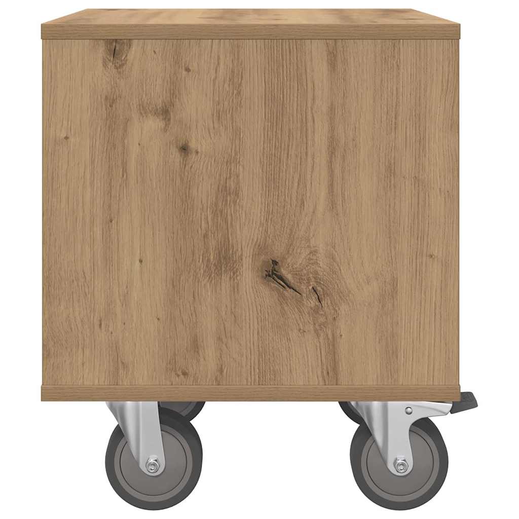 Bedside Table 2 pcs Artisan Oak 40.5 x 40 x 48 cm