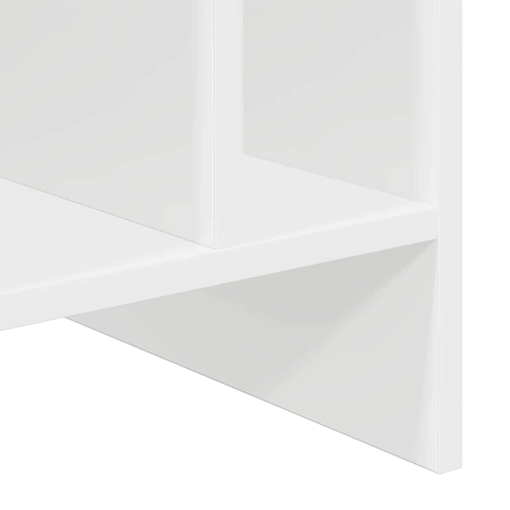 Record Cabinet White 78.5 x 35 x 45 cm Engineered Wood