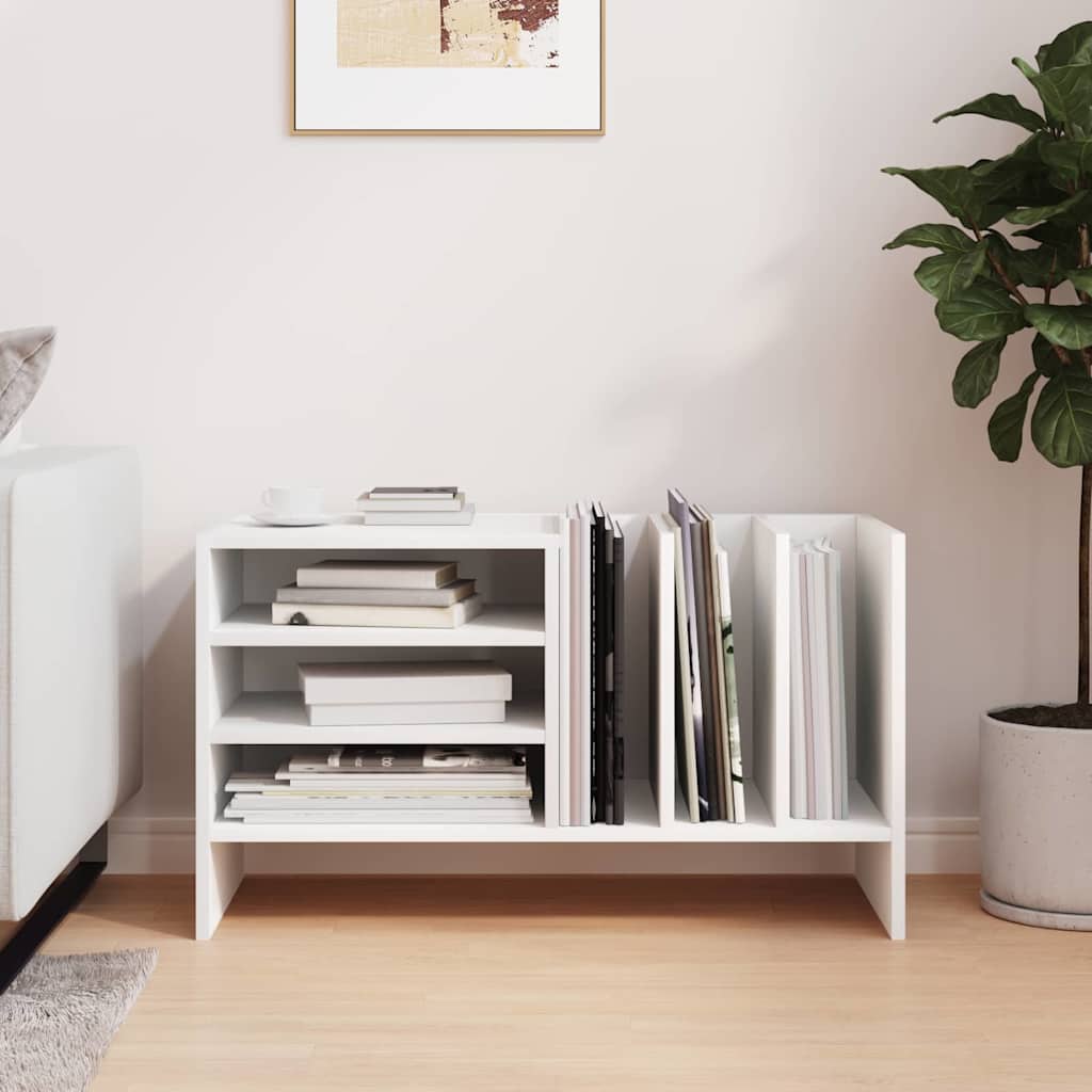 Record Cabinet White 78.5 x 35 x 45 cm Engineered Wood