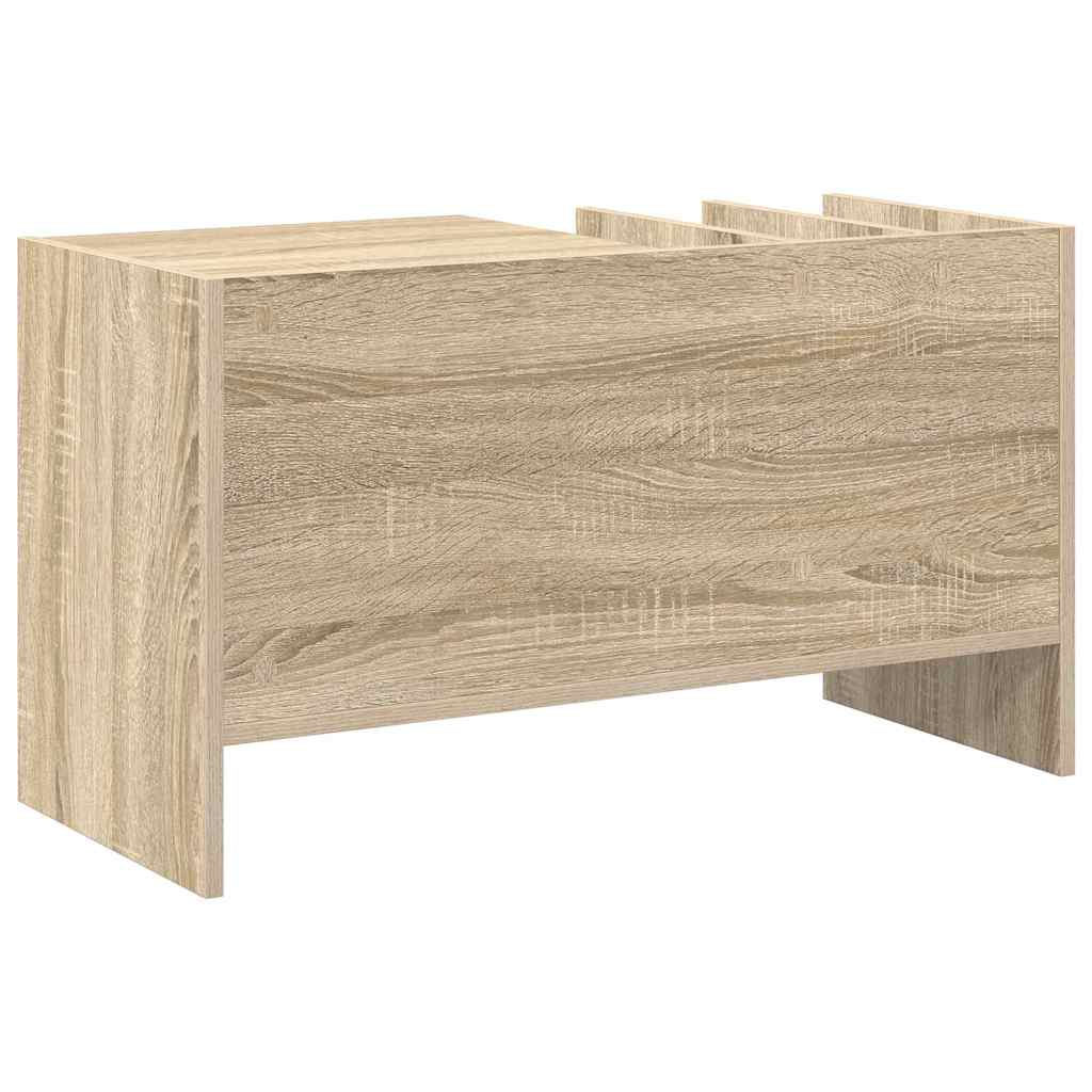Record Cabinet Sonoma Oak 78.5 x 35 x 45 cm Engineered Wood